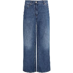Blue Cotton Jeans Denim