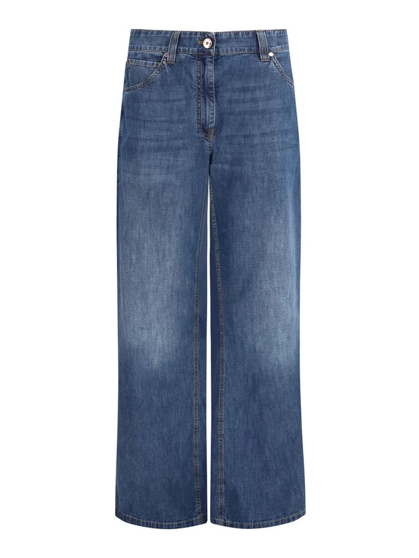 Blue Cotton Jeans Denim