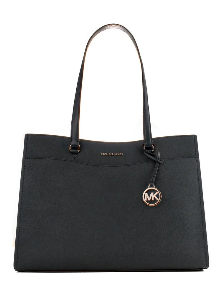 Black Leather Tote Bag