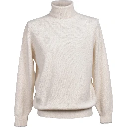 White Leather Turtleneck