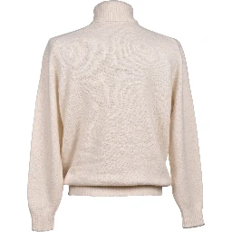 White Leather Turtleneck