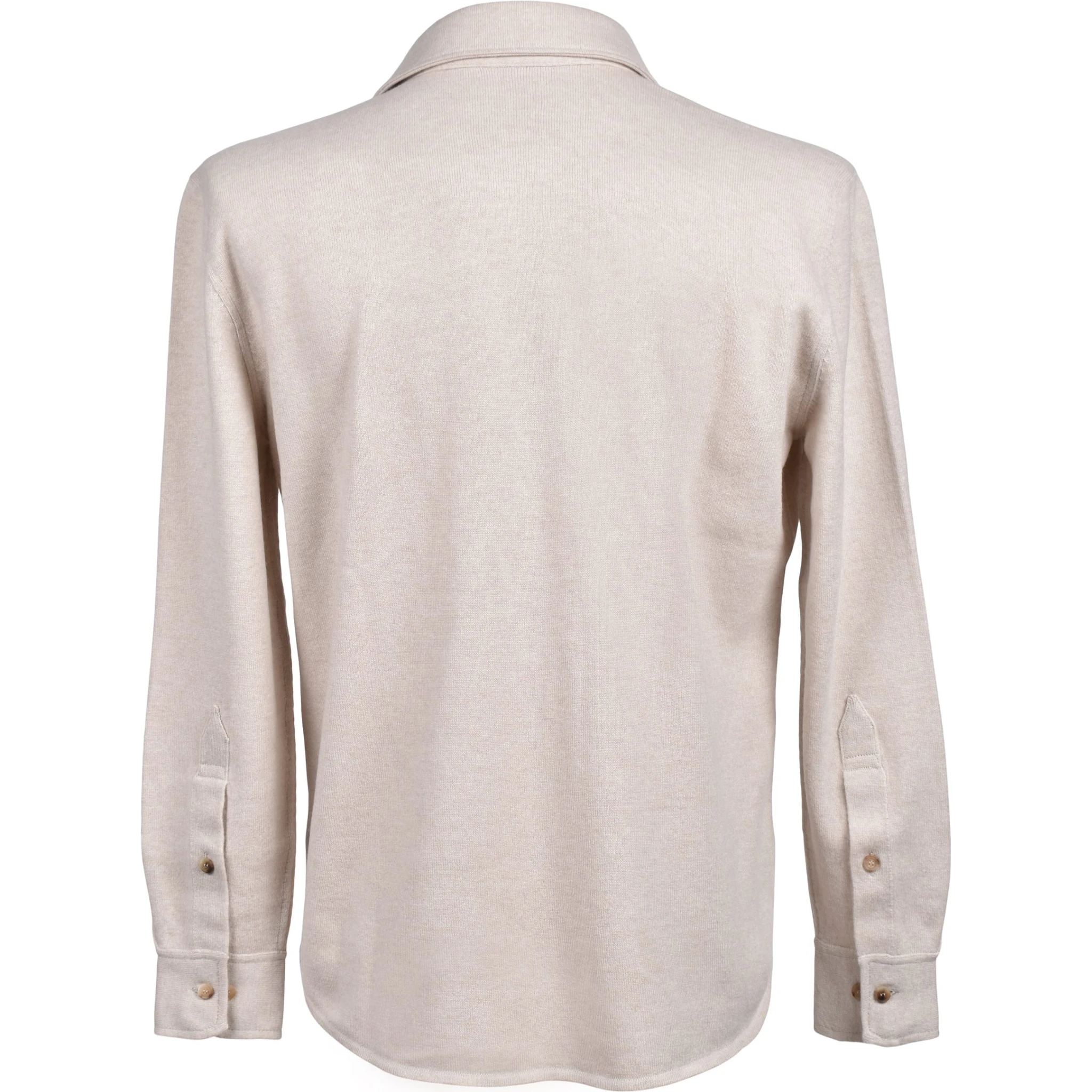 Beige Wool Dress Shirt