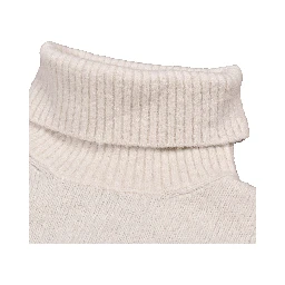 White Leather Turtleneck