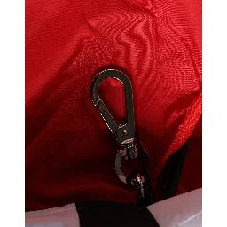 Men Red Polyester Panda Stuffed Ecobag Tote Borse Bag