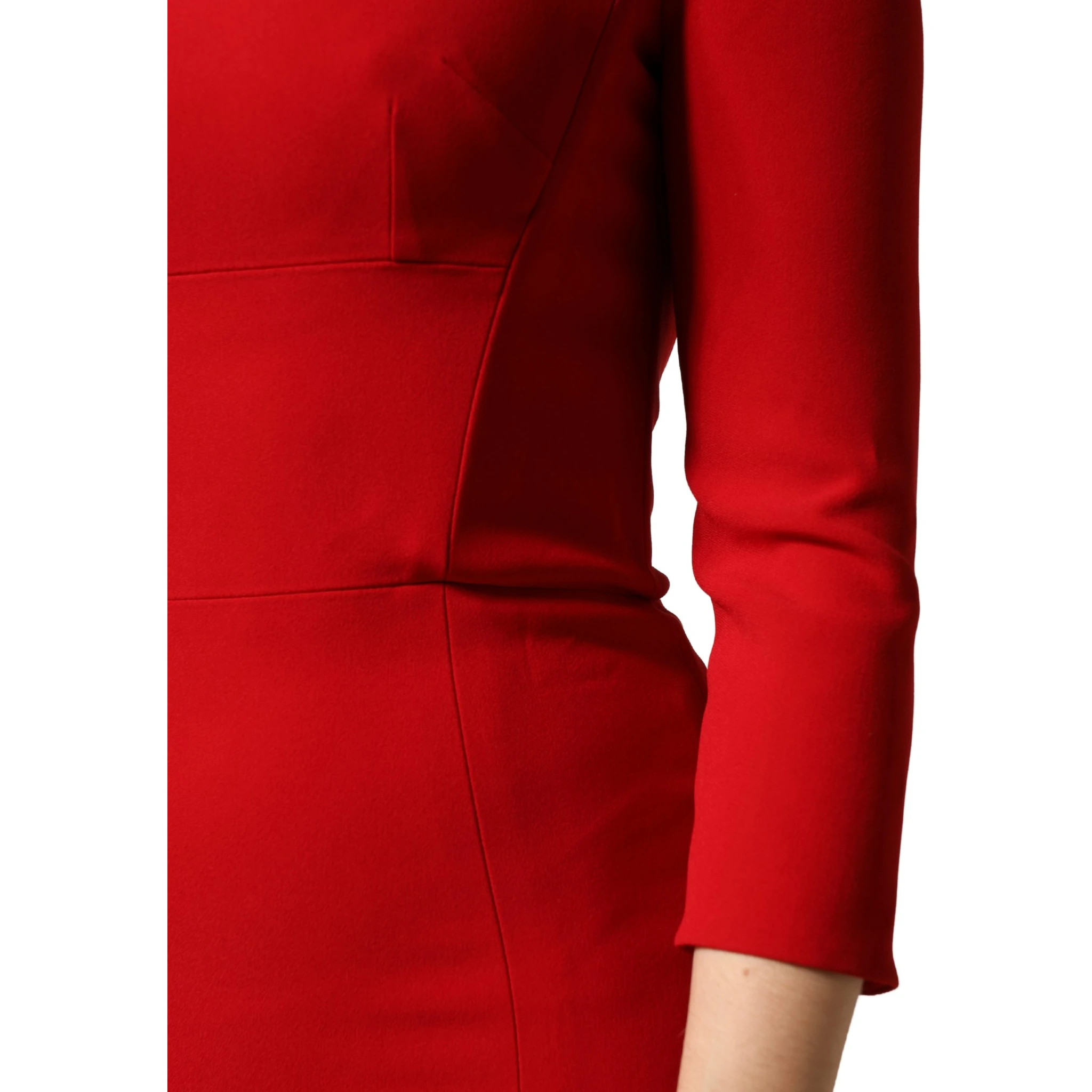 Red Viscose Sheath Bodycon Mermaid Dress