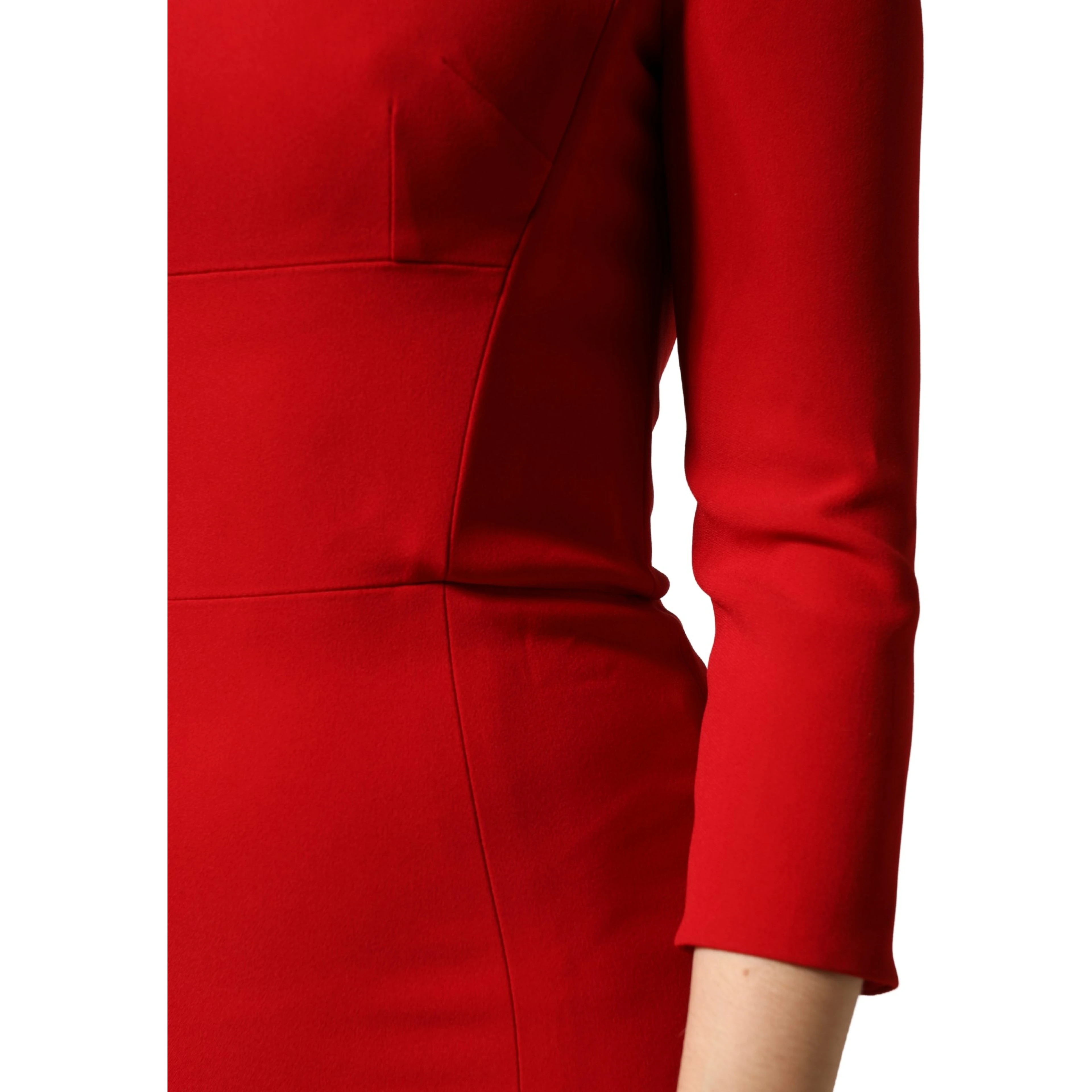 Red Viscose Sheath Bodycon Mermaid Dress