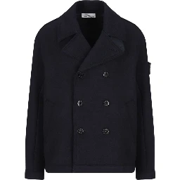 معطف مزدوج الصدر