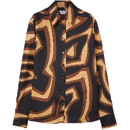 LABYRINTH PRINT SILK SHIRT