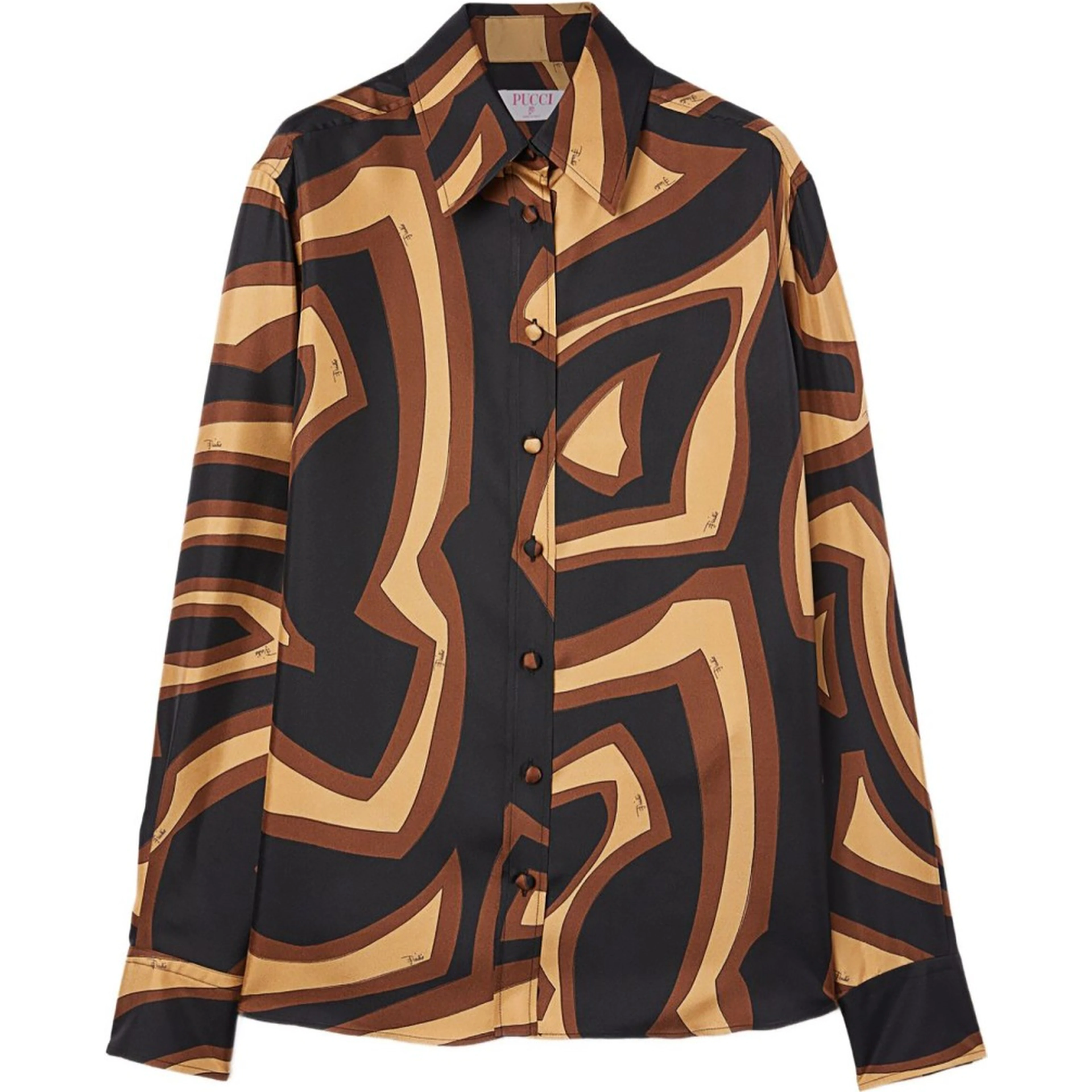 LABYRINTH PRINT SILK SHIRT