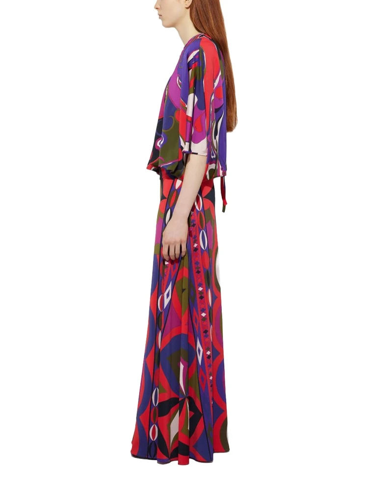 ORCHID PRINT CAPE BLOUSE alternative