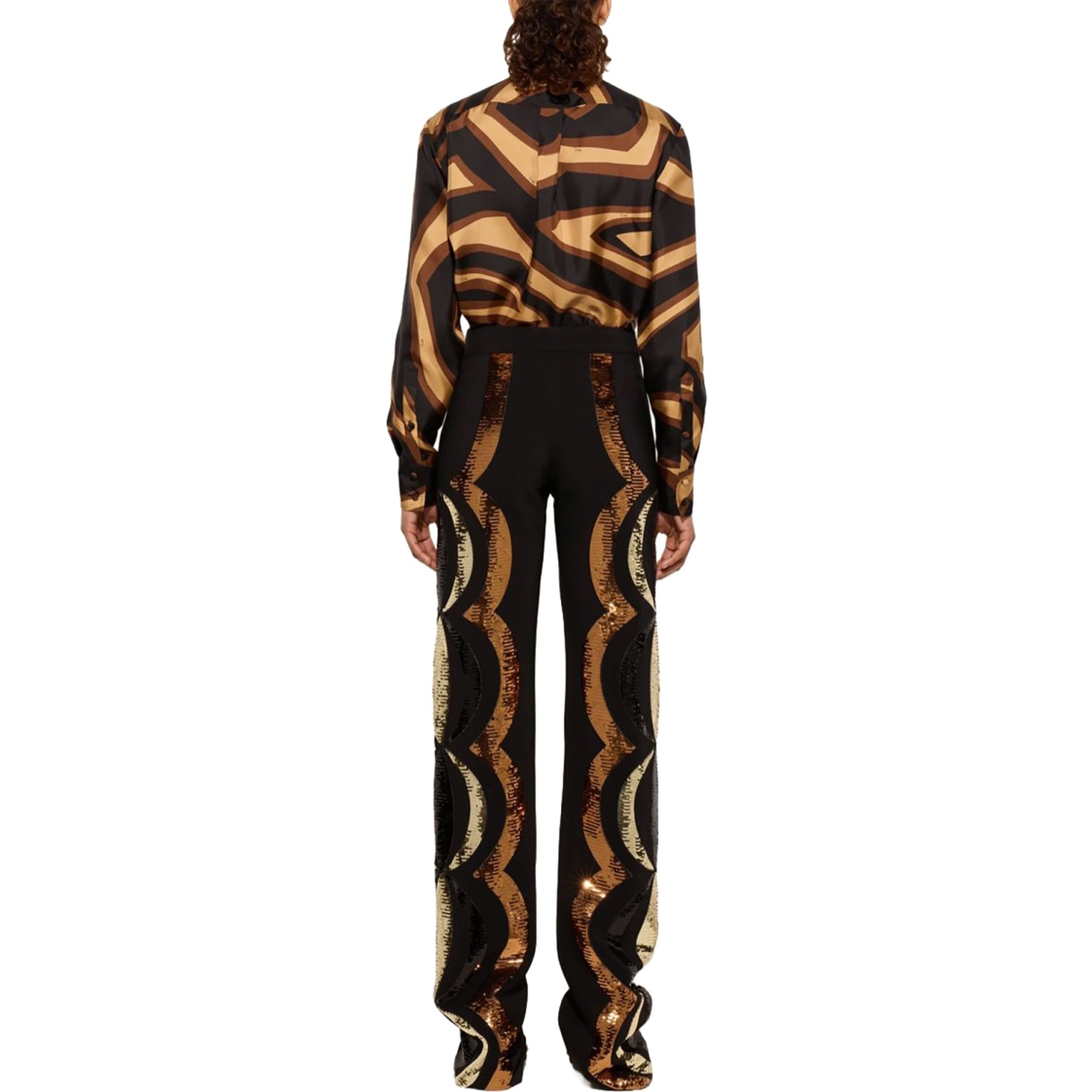 LABYRINTH PRINT SILK SHIRT