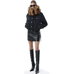 LEATHER MINISKIRT