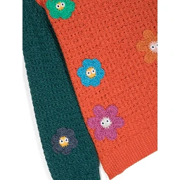 "FLOWERS" CREW NECK PULLOVER