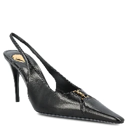 حذاء سان لوران بكعب أسود