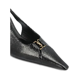 حذاء سان لوران بكعب أسود