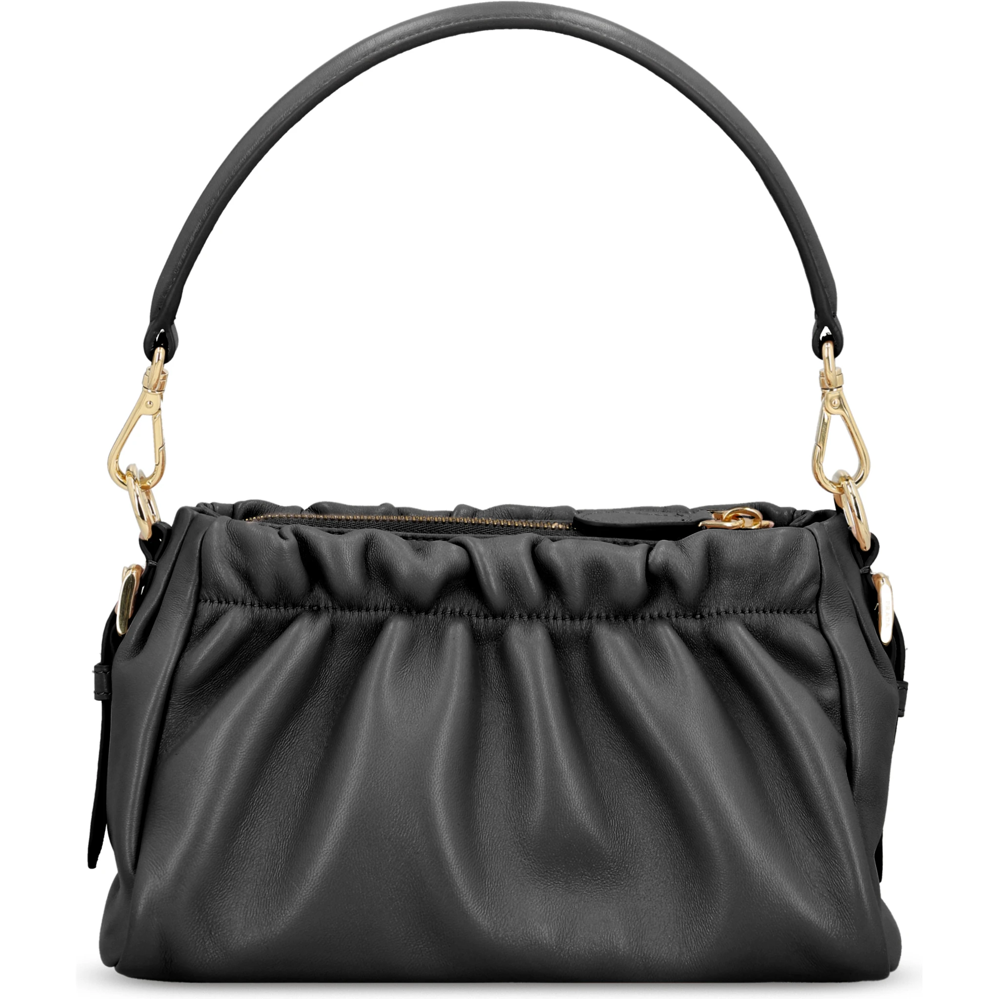 حقيبة من جلد نابا المجعد