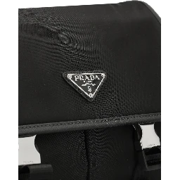 Re-Nylon and Saffiano leather shoulder bag