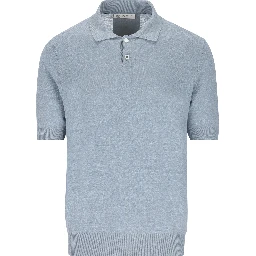 linen and cotton polo shirt
