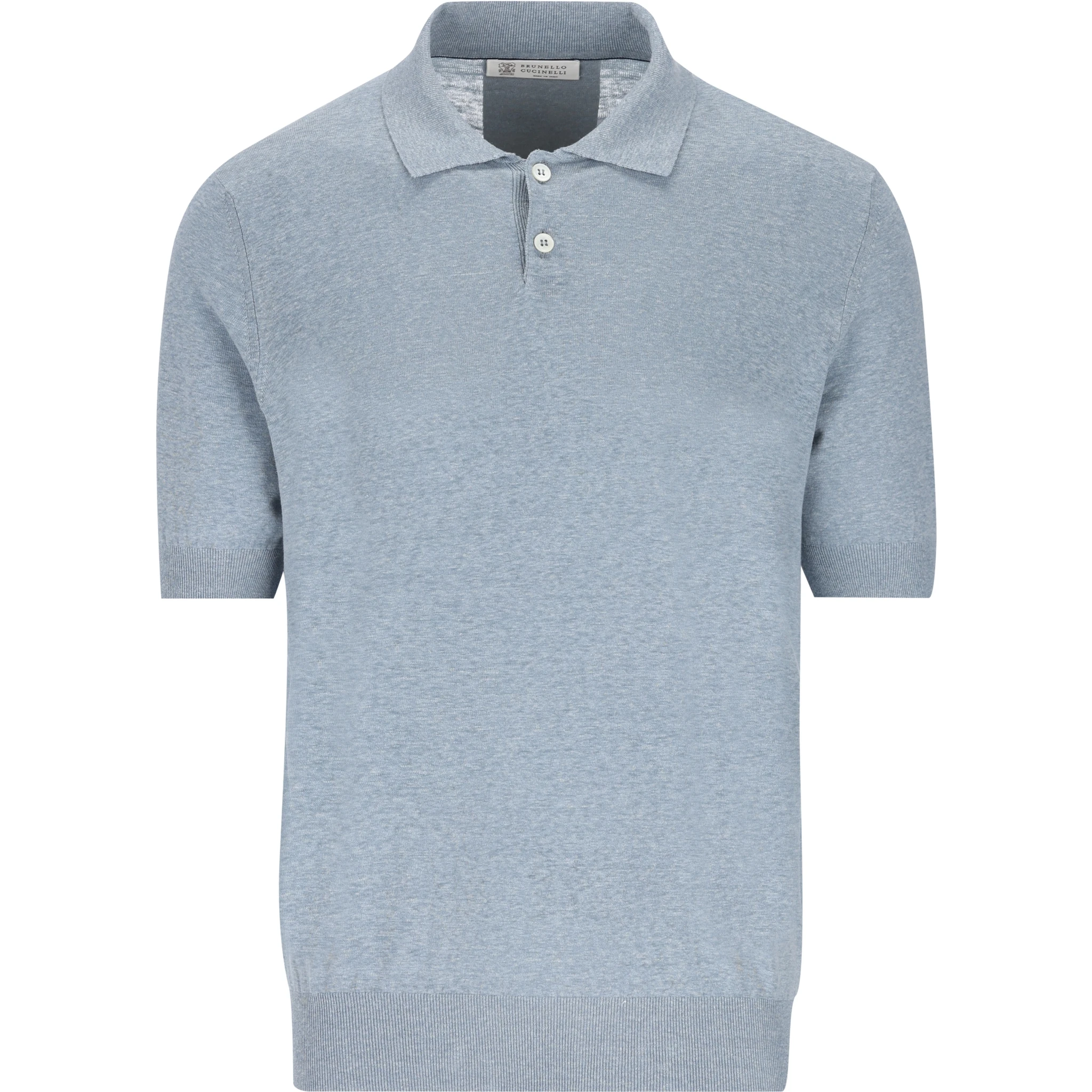 linen and cotton polo shirt