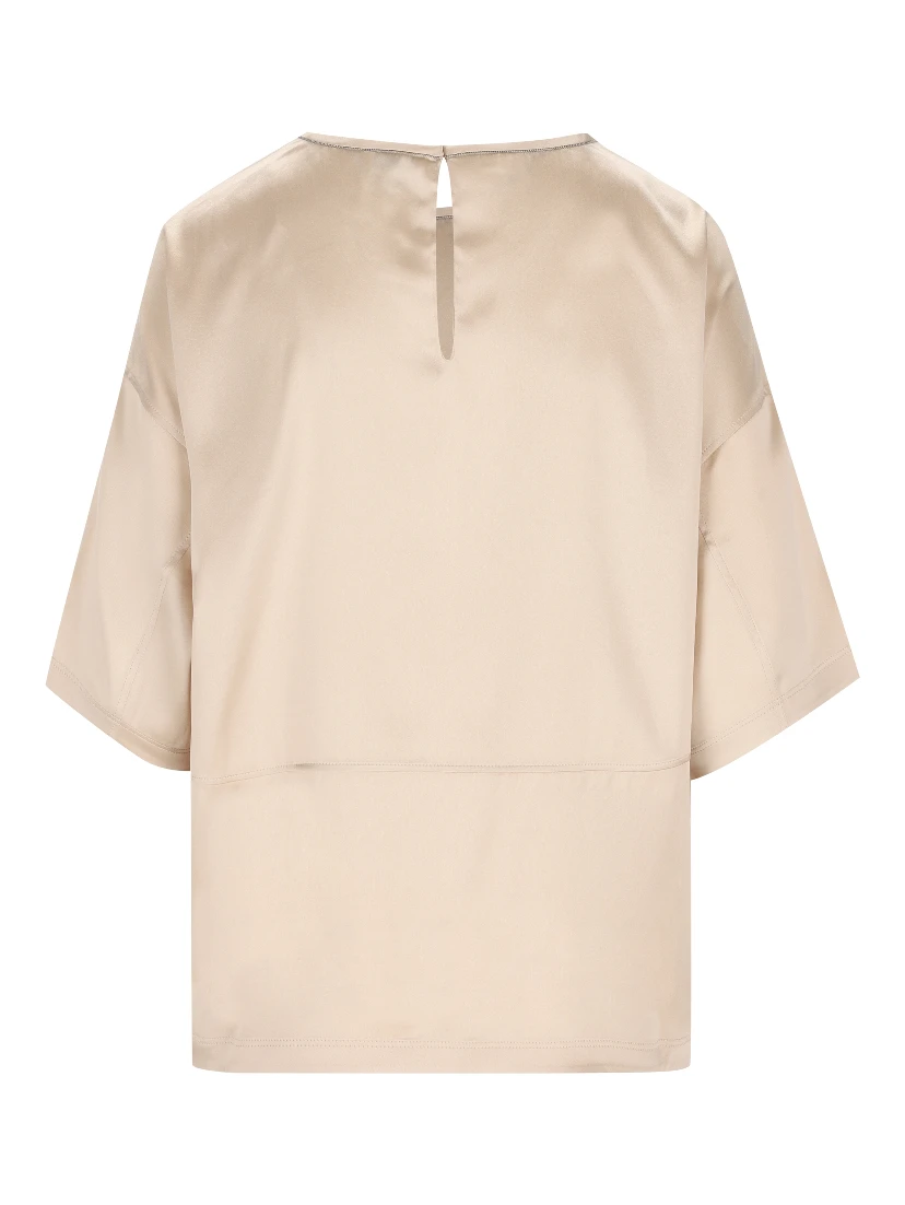 Leset Barb satin T-shirt