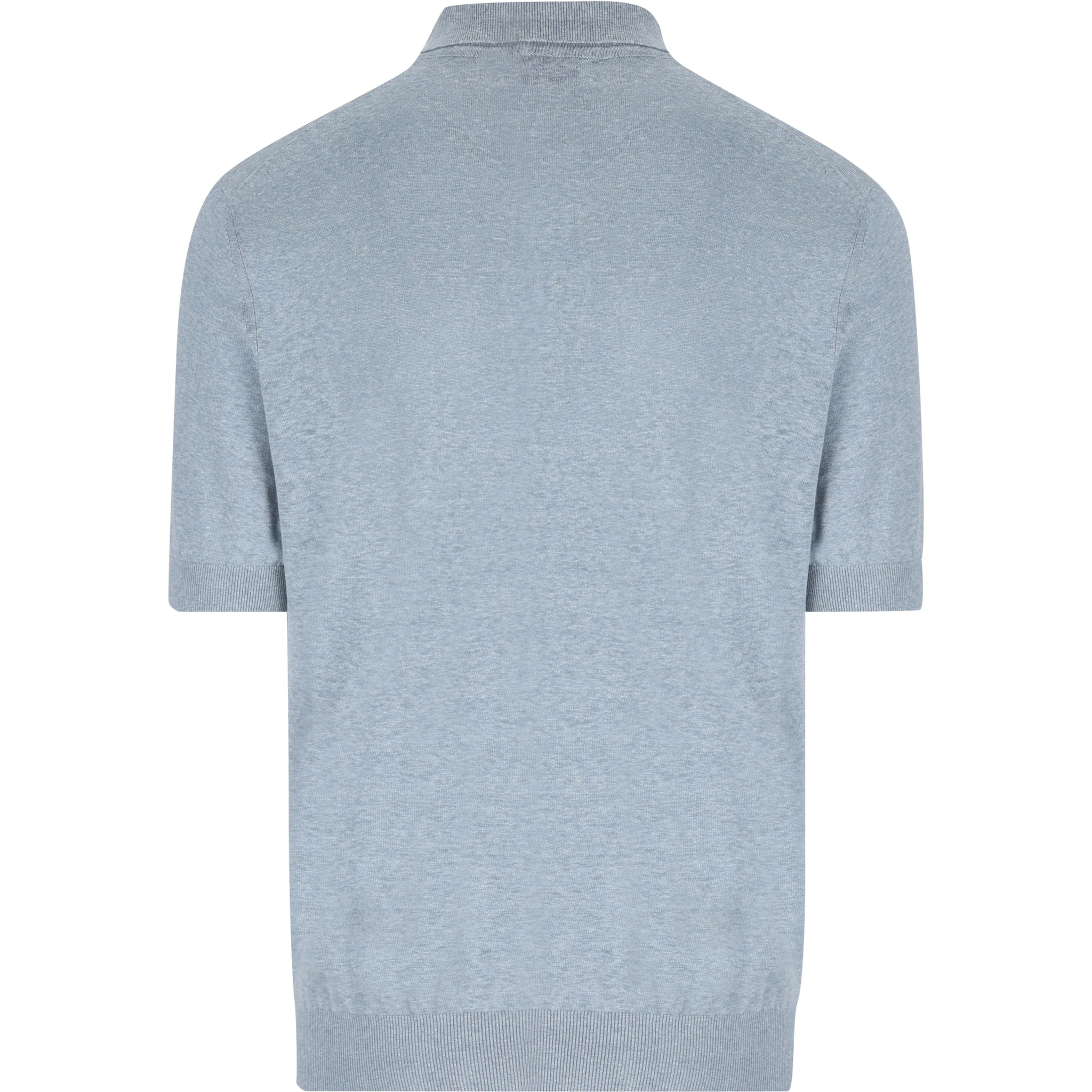 linen and cotton polo shirt