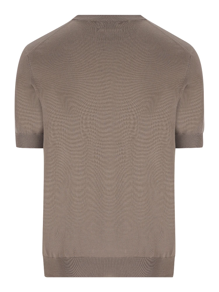 fine-knit short-sleeve cotton jumper alternative