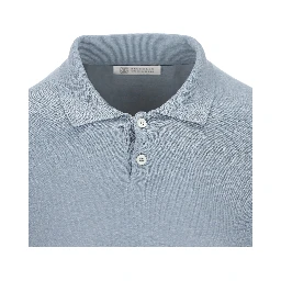 linen and cotton polo shirt
