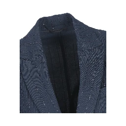 TWINSET logo-jacquard blazer