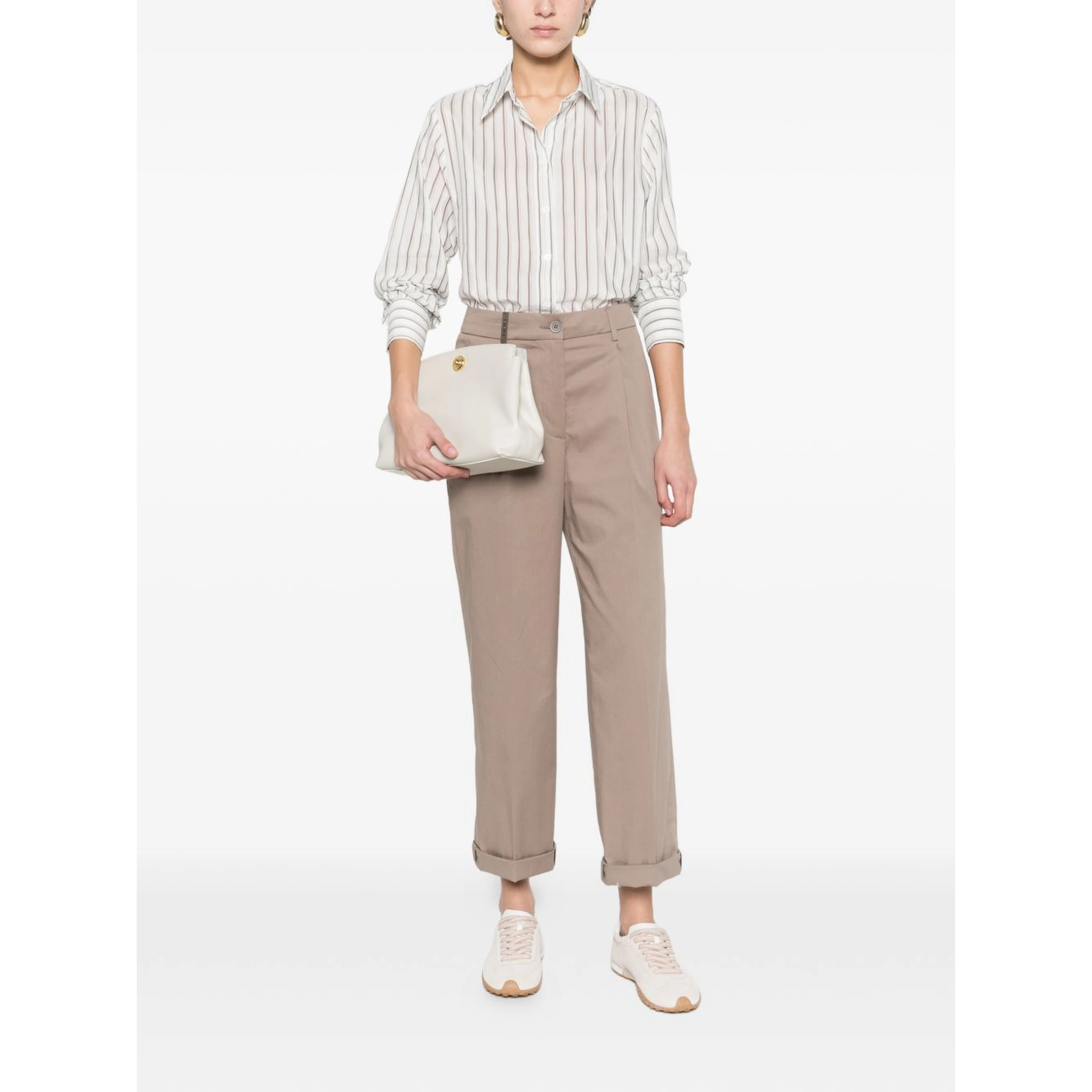 Peserico Trousers Brown