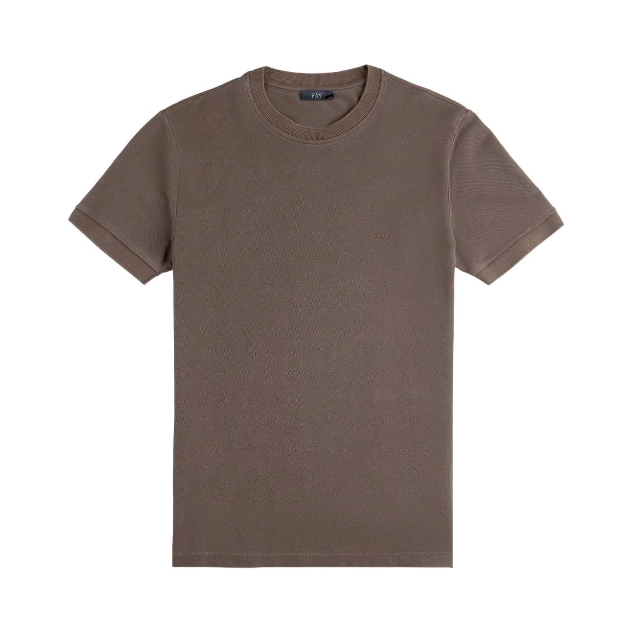 Fay T-shirts and Polos Brown