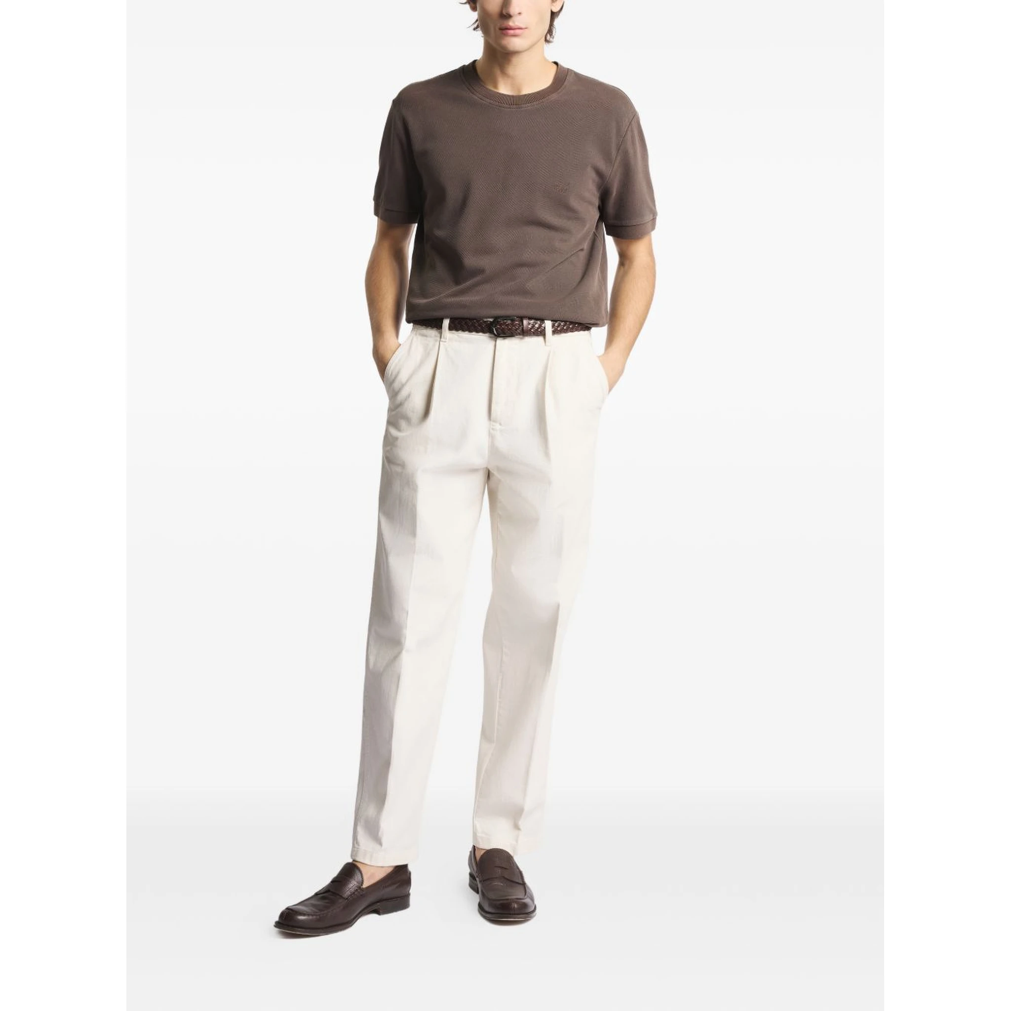 Fay T-shirts and Polos Brown