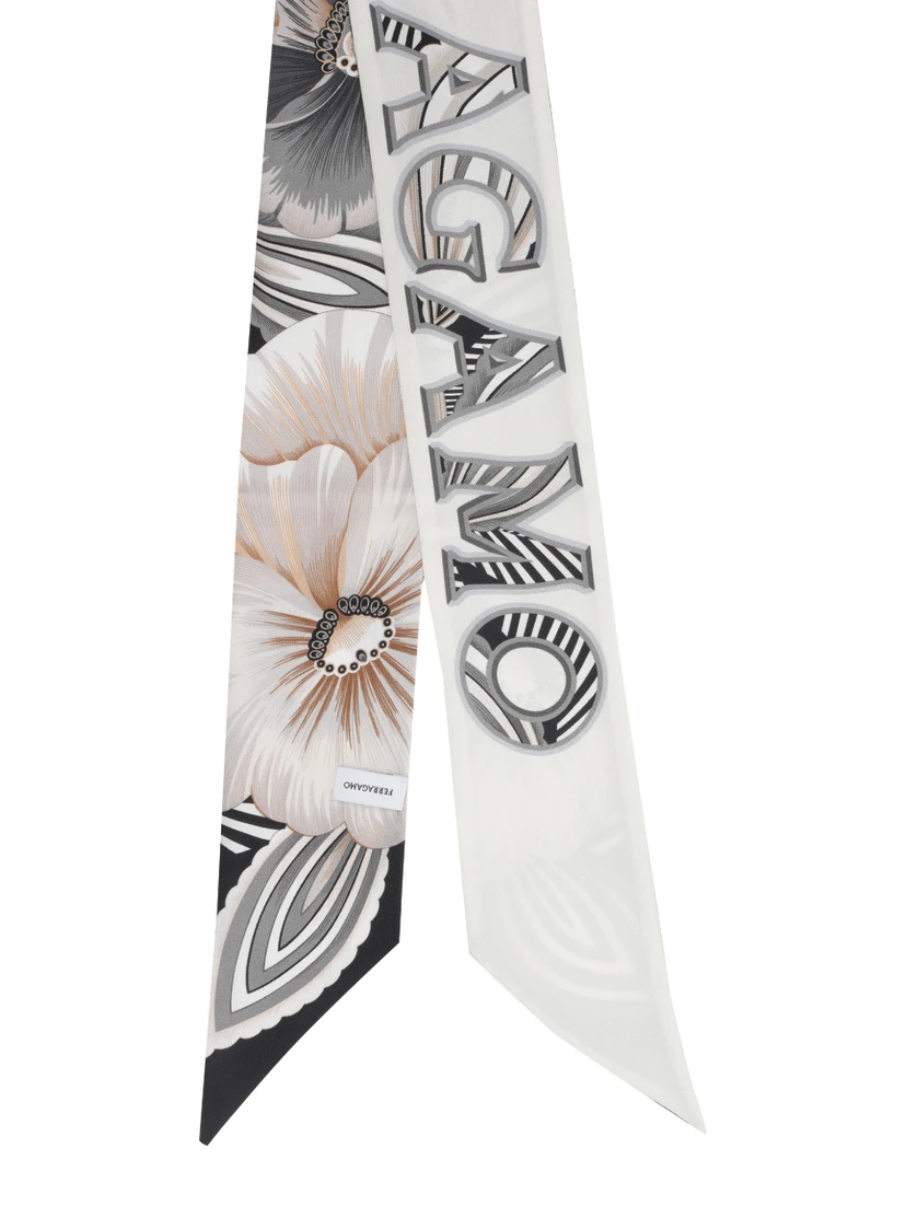 Ferragamo Scarfs White