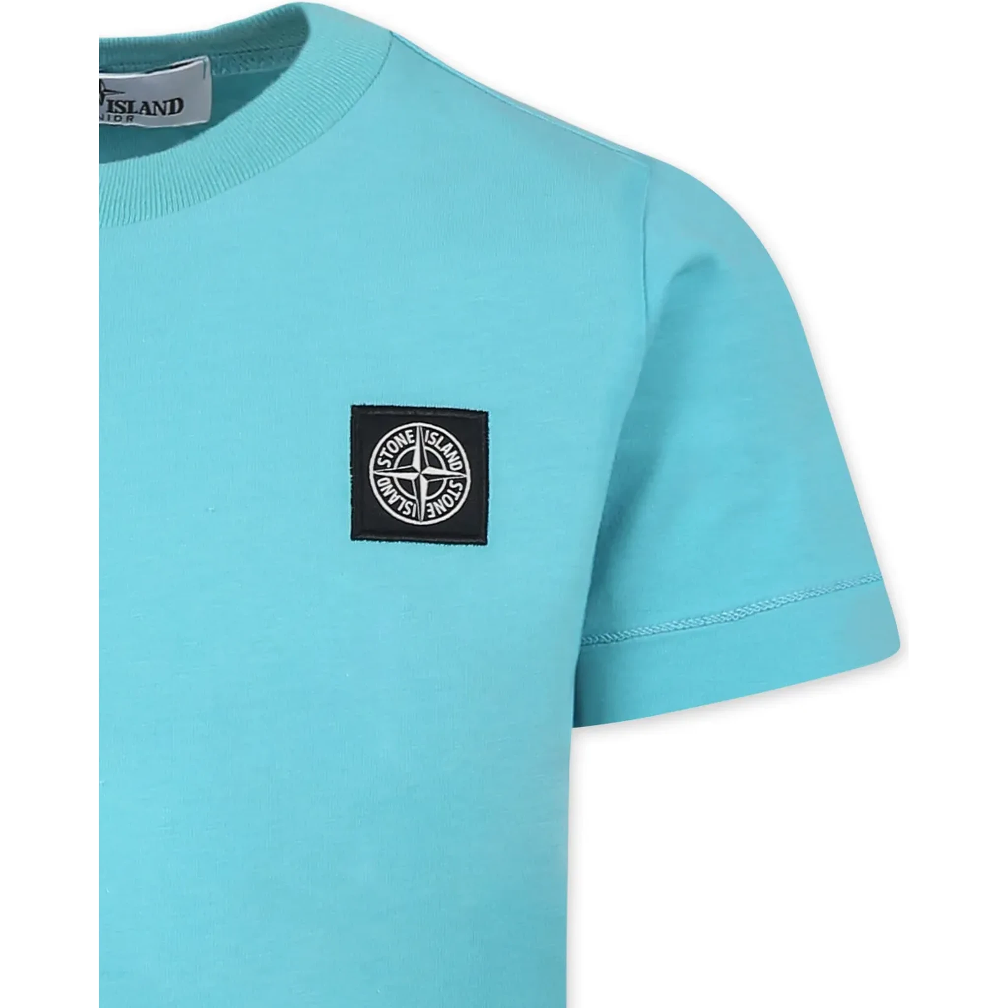 STONE ISLAND KIDS T-shirts and Polos Clear Blue