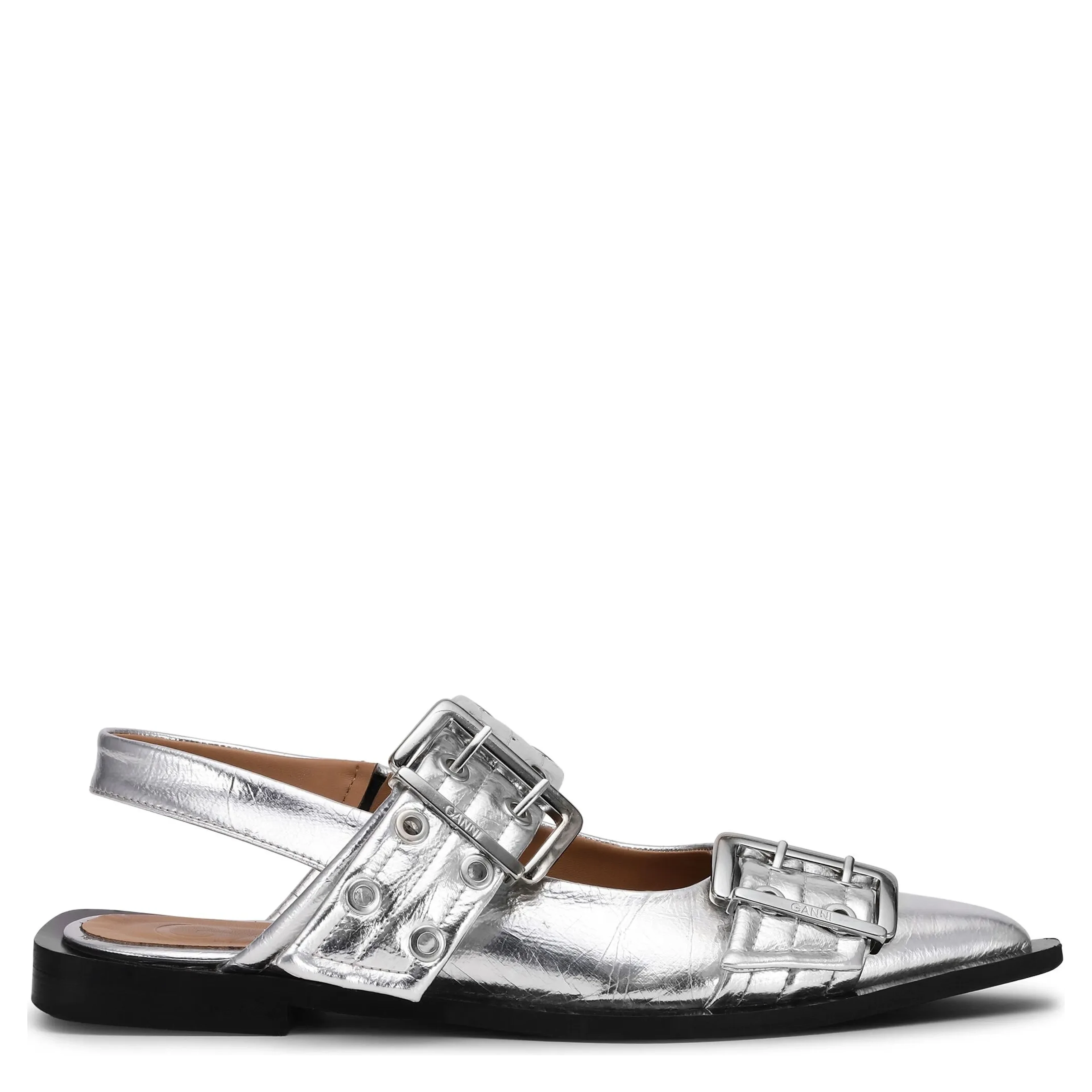 GANNI Flat shoes Silver