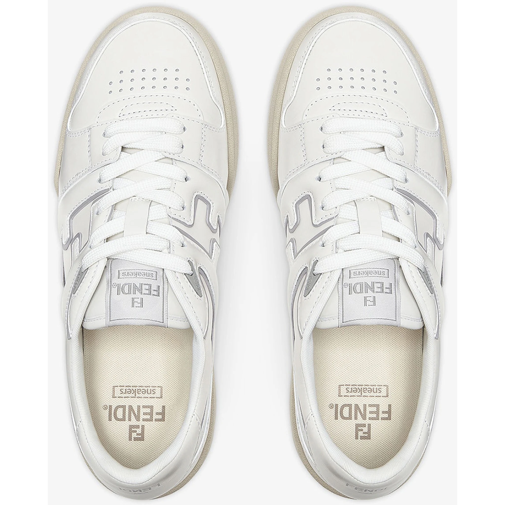 حذاء رياضي أبيض من فندي