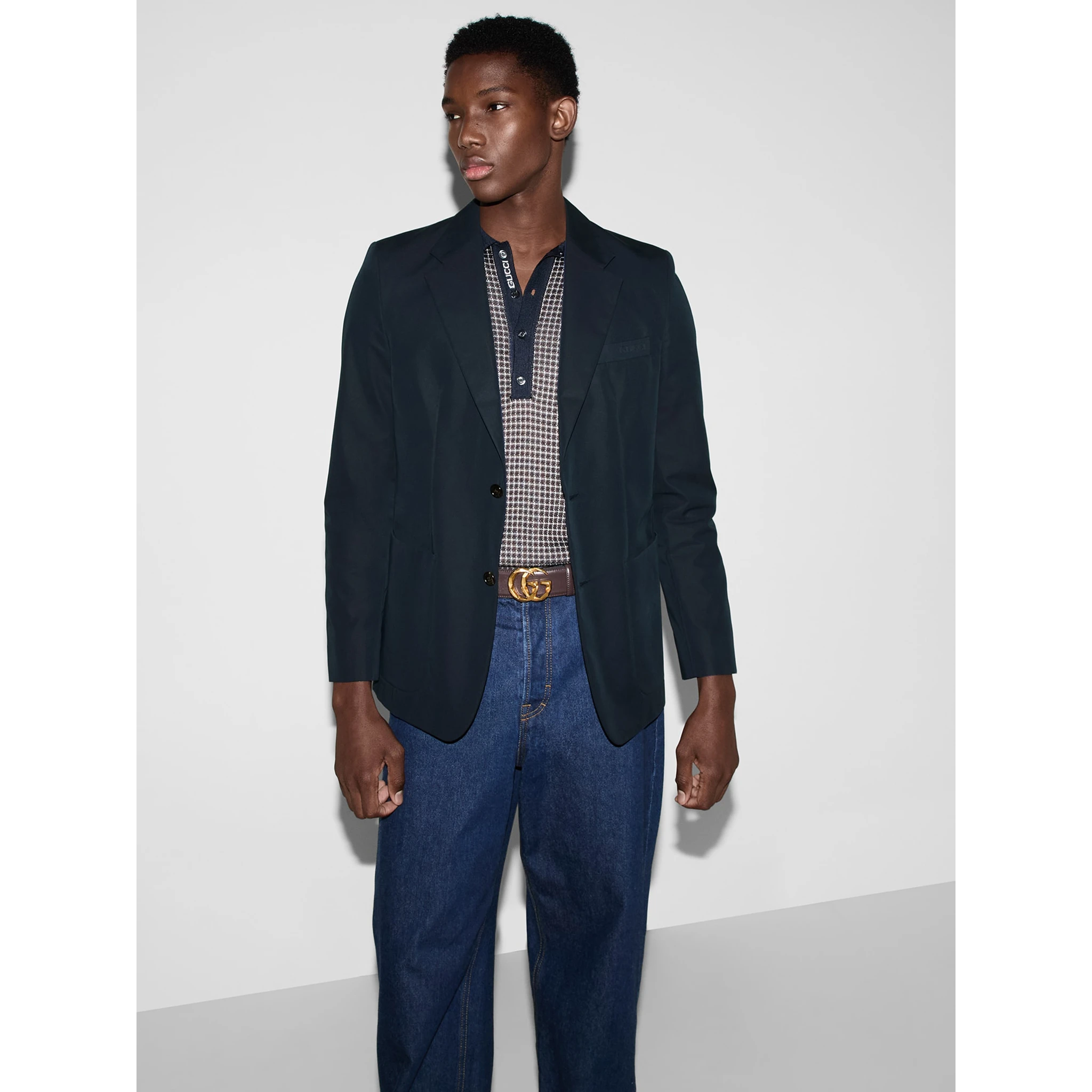 جاكيتات غوتشي زرقاء