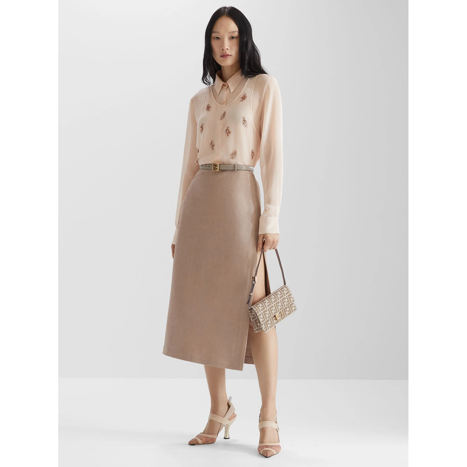 Fendi Shirts Pink