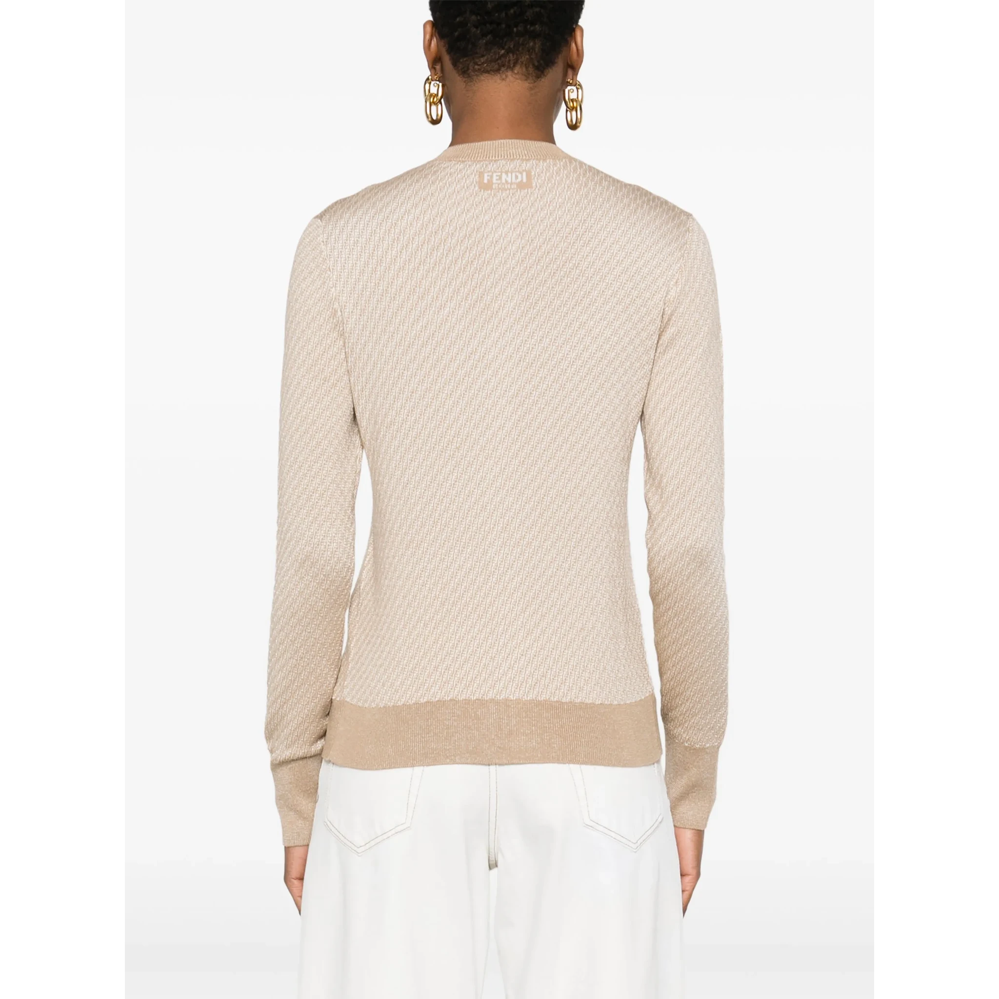 Fendi Sweaters Beige