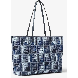 Roll Large canvas shopper tote bag