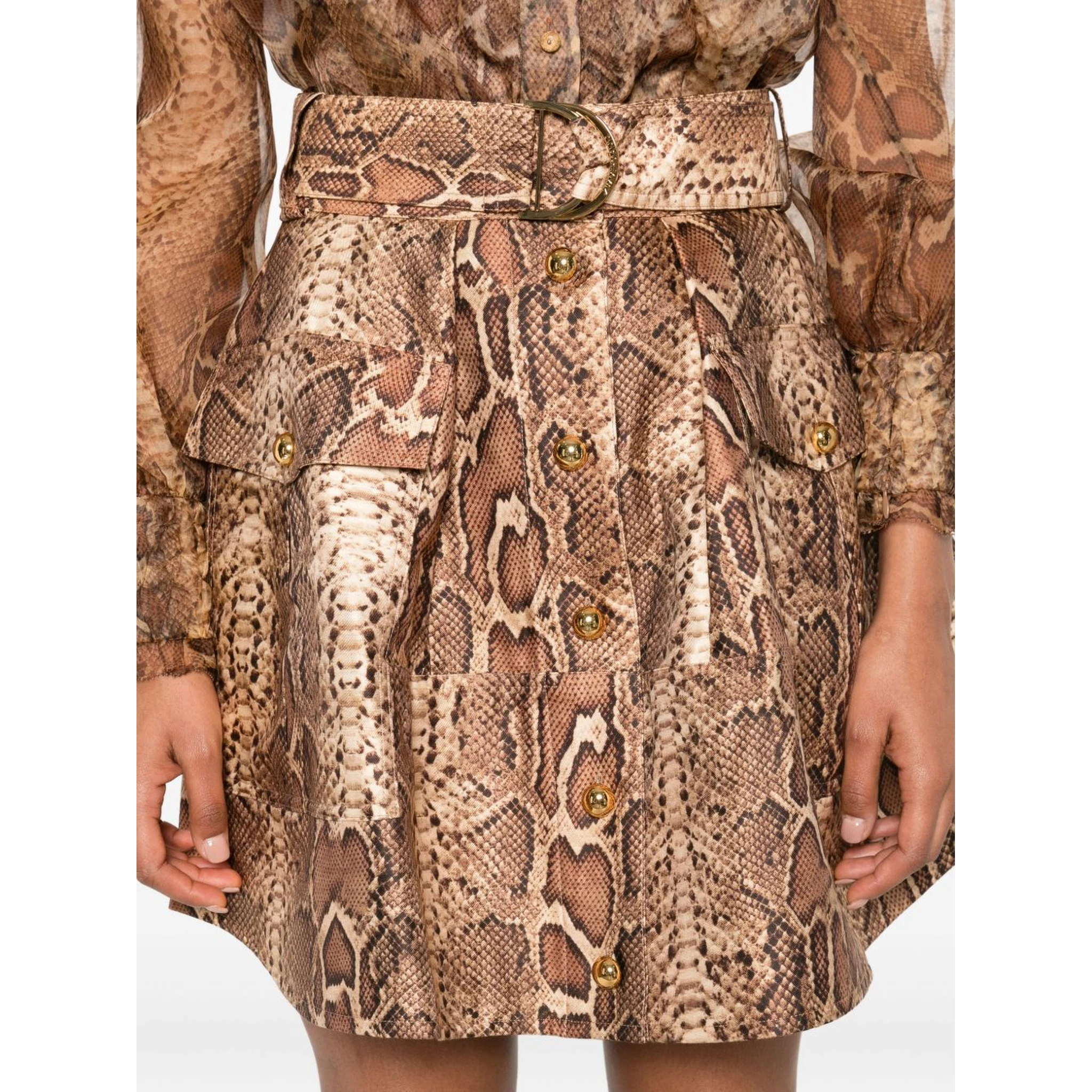 Zimmermann Skirts Brown