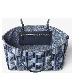 Roll Large canvas shopper tote bag