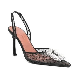 Amina Muaddi With Heel Black