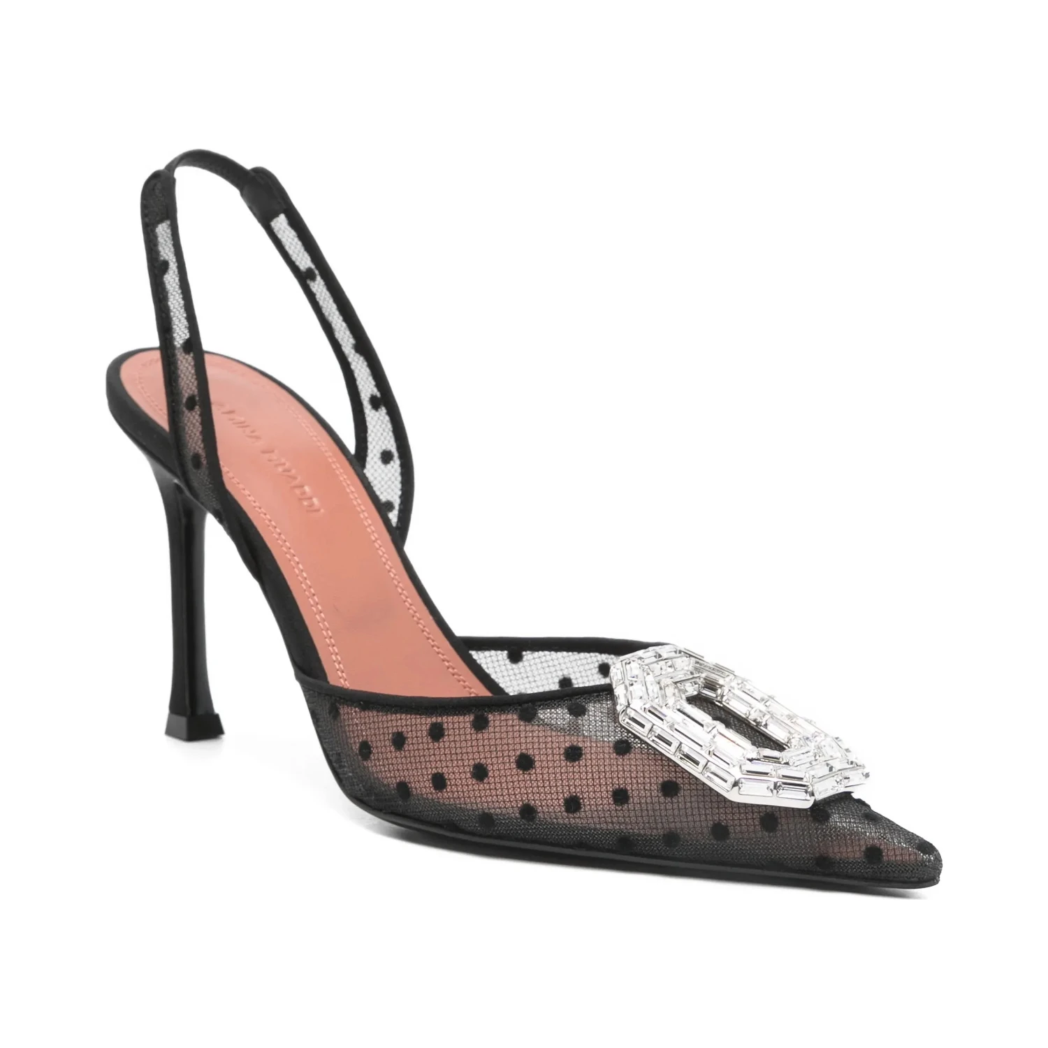 Amina Muaddi With Heel Black