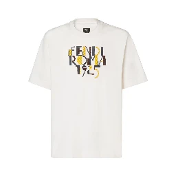 تيشيرتات وبولو من فندي باللون الأبيض