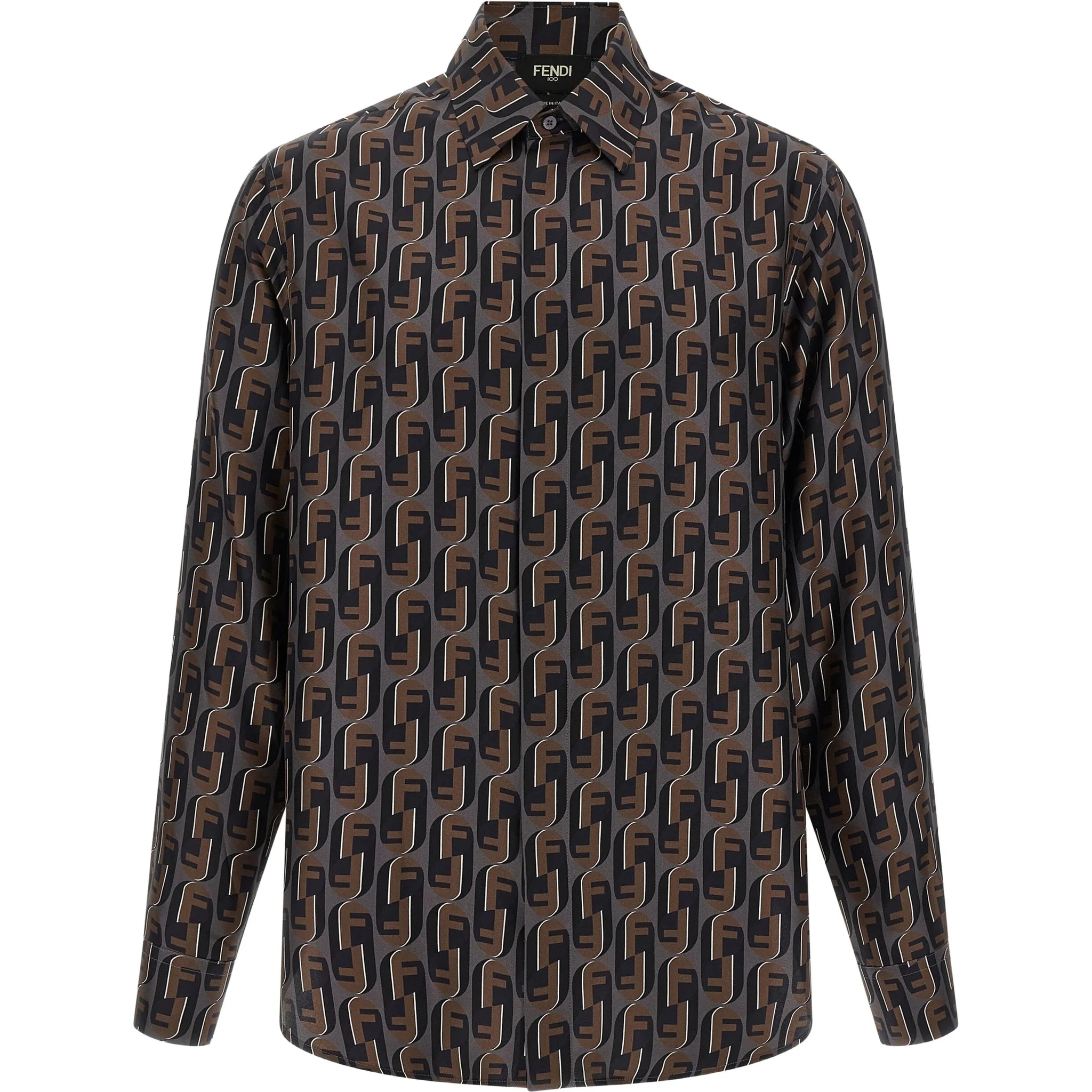 Fendi Shirts Brown