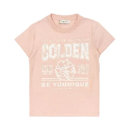GOLDEN GOOSE KIDS T-shirts and Polos Pink