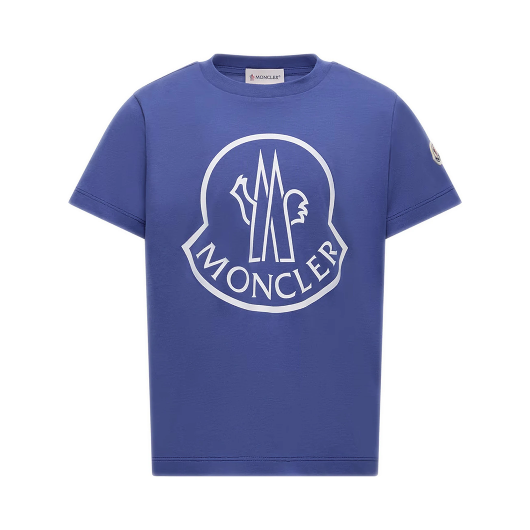 MONCLER KIDS T-shirts and Polos Blue