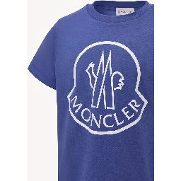 MONCLER KIDS T-shirts and Polos Blue