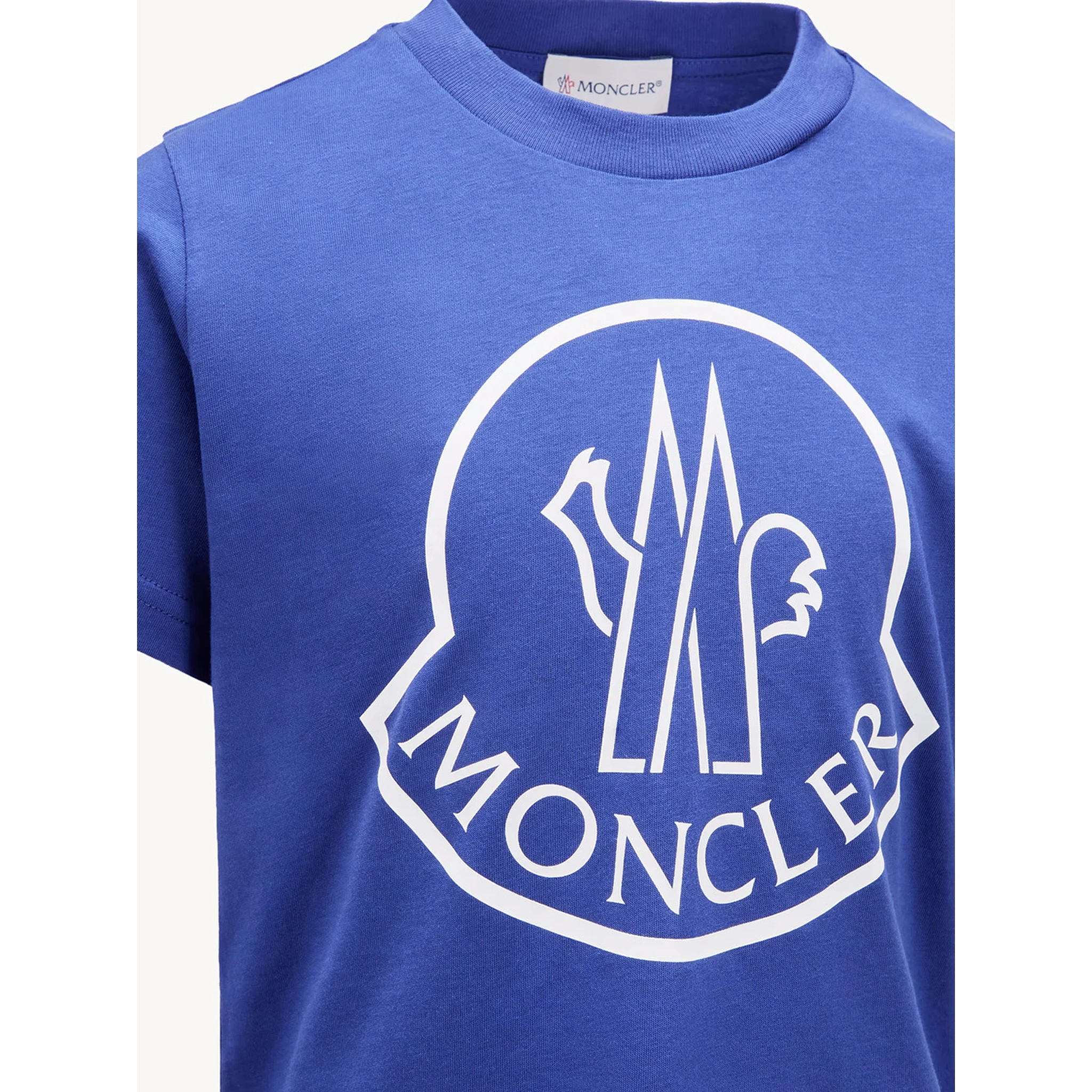 MONCLER KIDS T-shirts and Polos Blue