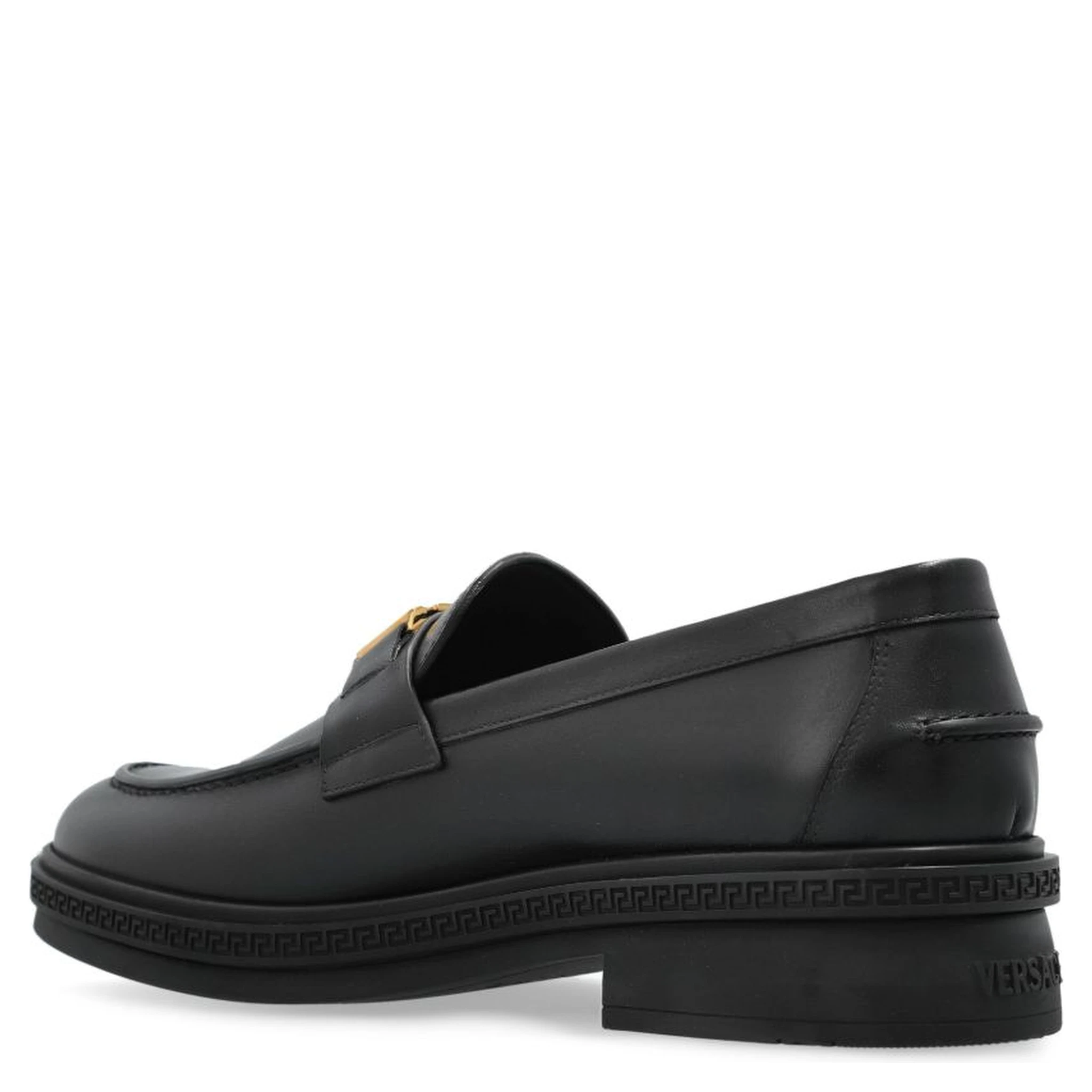 حذاء فيرساتشي مسطح أسود